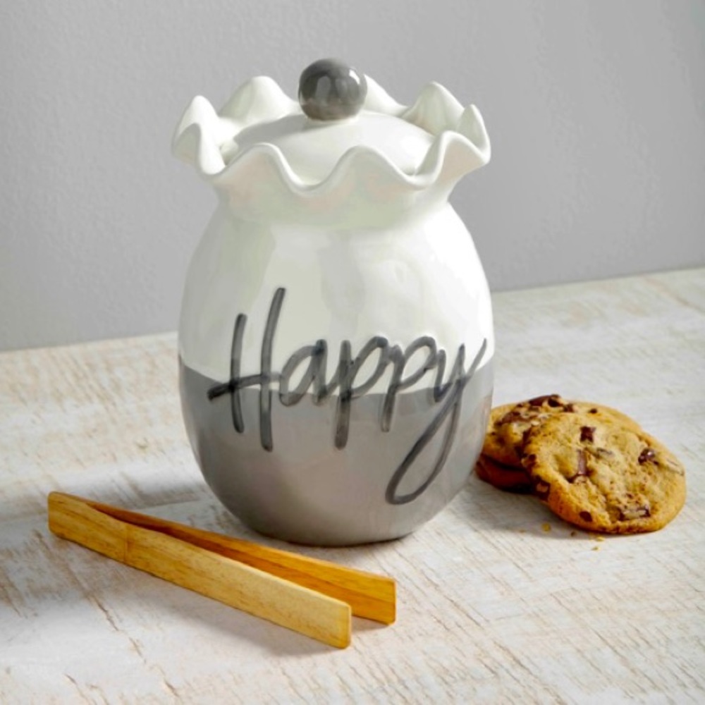 NWT Mud Pie Happy Cookie Jar